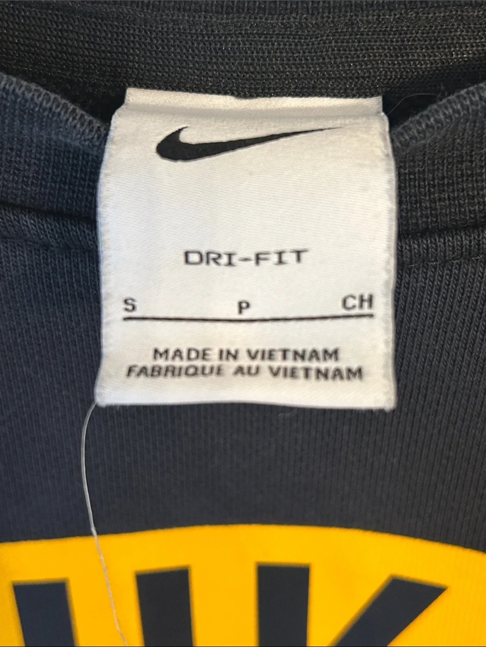 Nike Charcoal Gray Crewneck Sweatshirt with Yellow & Multi-Star Logo